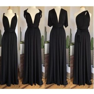 🆕 ♾️ Infinity Dress in Gray Charcoal  NWOT